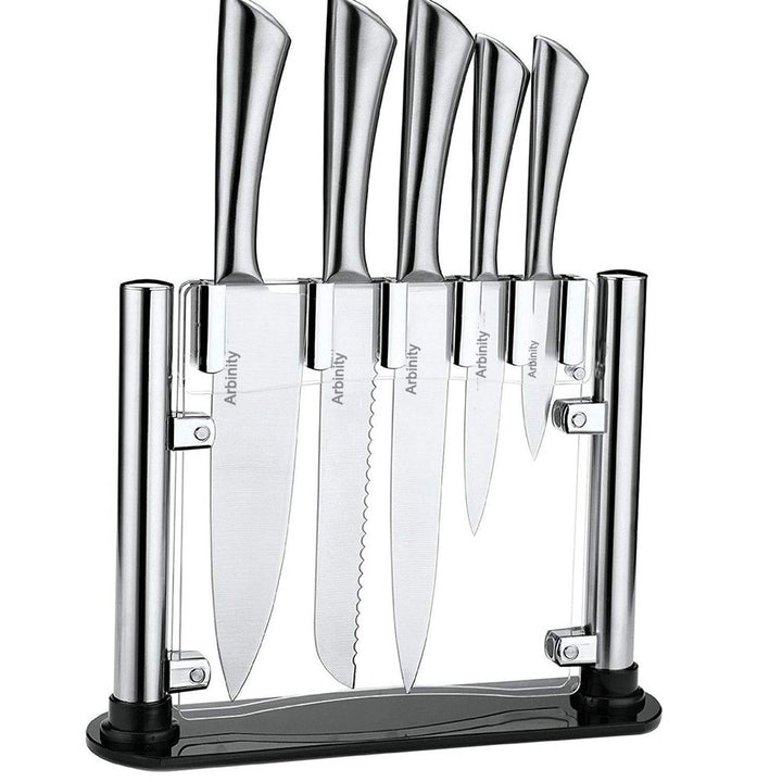 Arbinity Stainless Steel Kitchen Knife Set - 6 Pieces