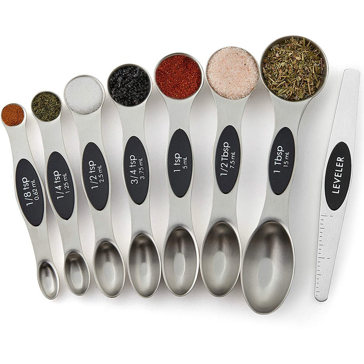 Arbinity 8-piece Stainless Steel Measuring Spoons Set